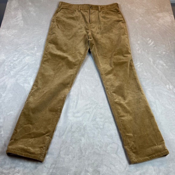 Vince Classic Fit Owen 5 Pocket Corduroy Pants Mens Size 33 Tan - Picture 2 of 9